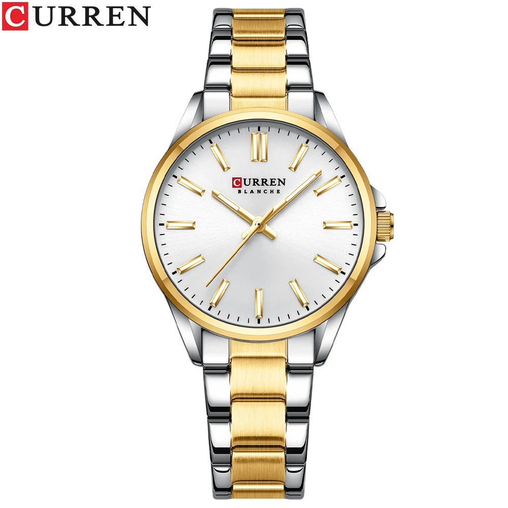 Reloj de Dama Curren 9090 + Esfero Curren+ Bolsa de Regalo