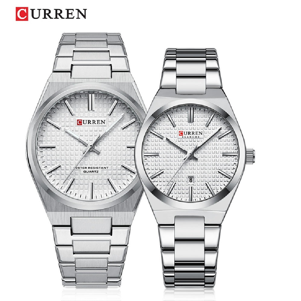 Reloj Parejas Curren 8439 + Esfero Curren+ Bolsa de Regalo