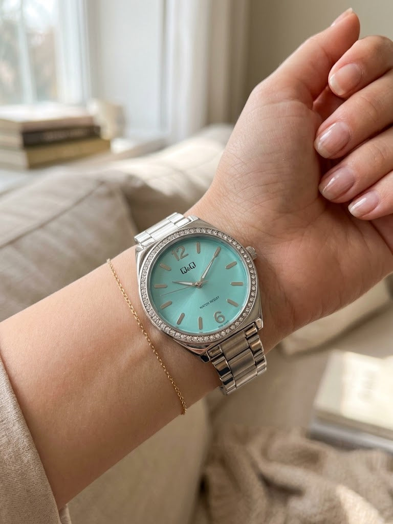 Q&Q DAMA BRILLOS Q91B-003PY!