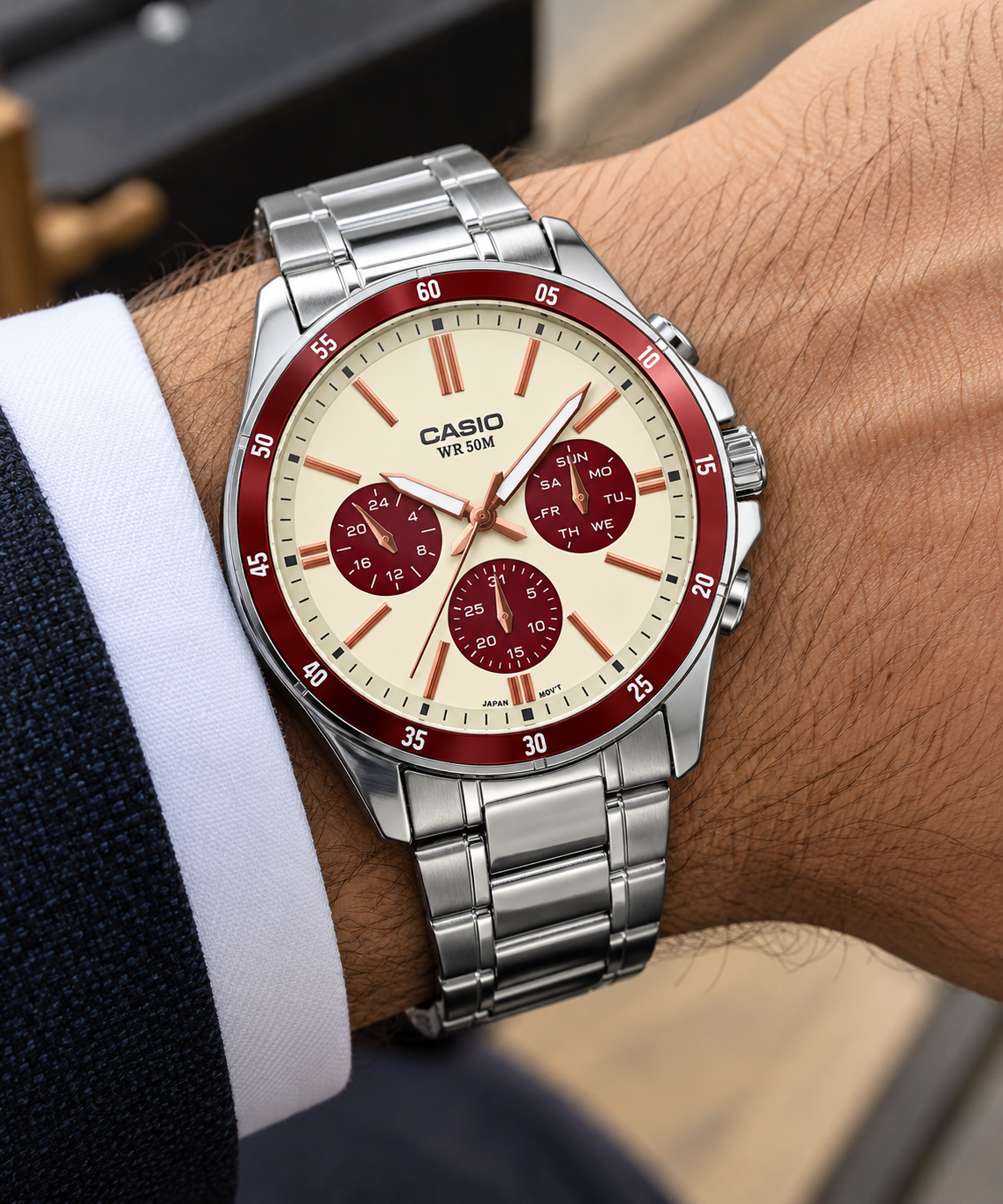 Reloj Casio Caballero MTP-1374D-5A2VDF!