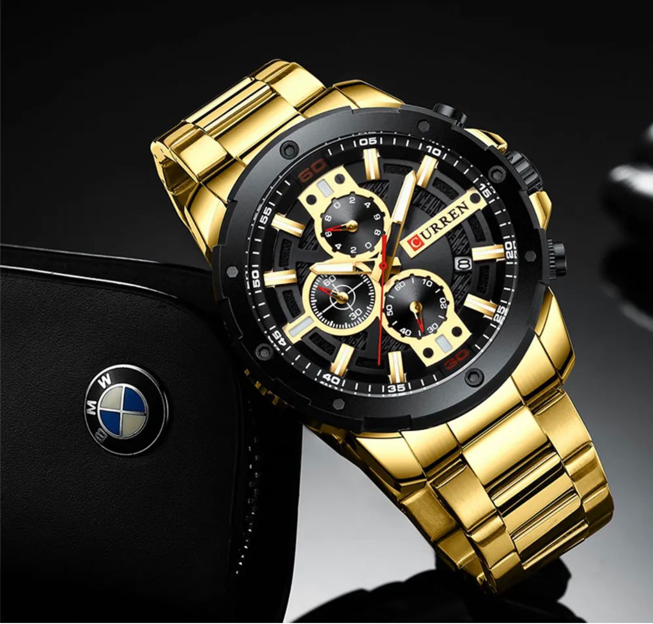 Reloj de Hombre Curren 8336 + Esfero Curren+ Bolsa de Regalo
