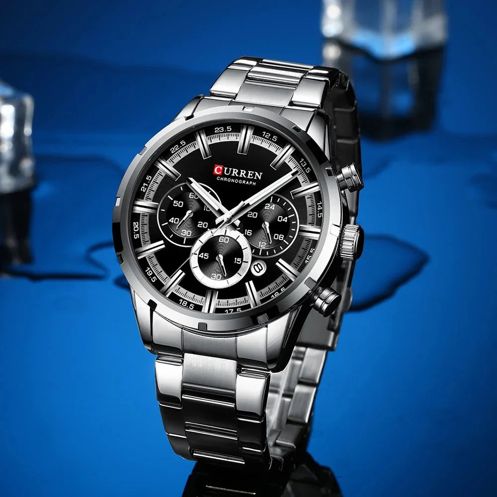 Reloj de Hombre Curren 8355 + Esfero Curren+ Bolsa de Regalo