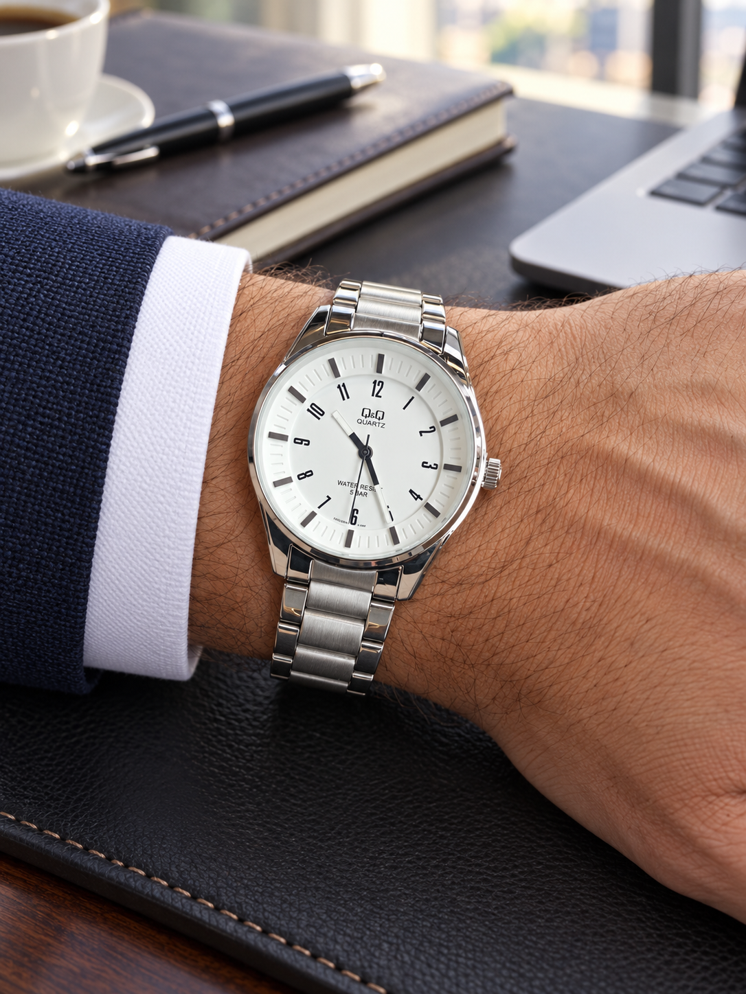Reloj Q&Q Para Hombre Q09A!
