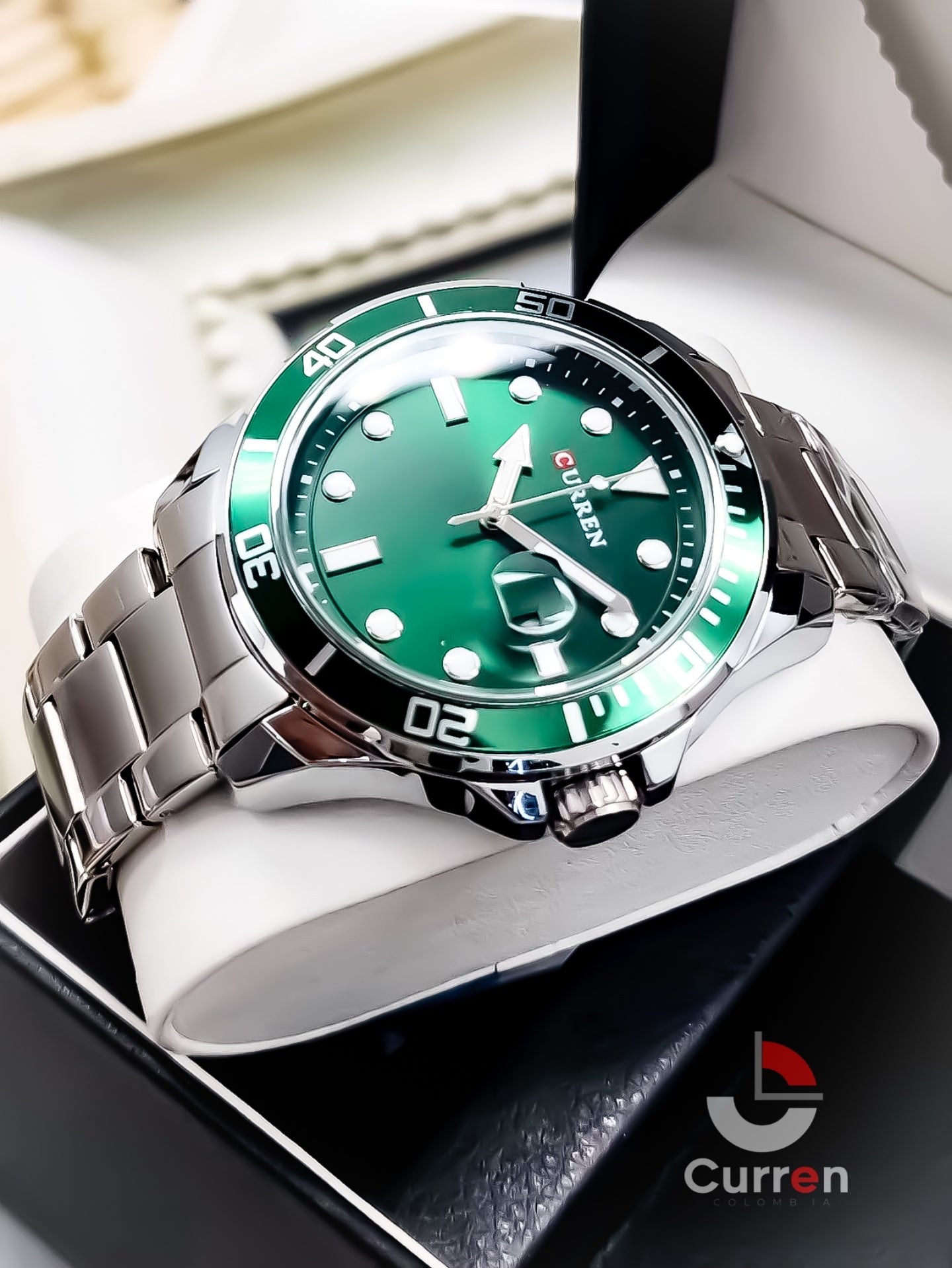 Reloj de Hombre Curren 8388 + Esfero Curren+ Bolsa de Regalo