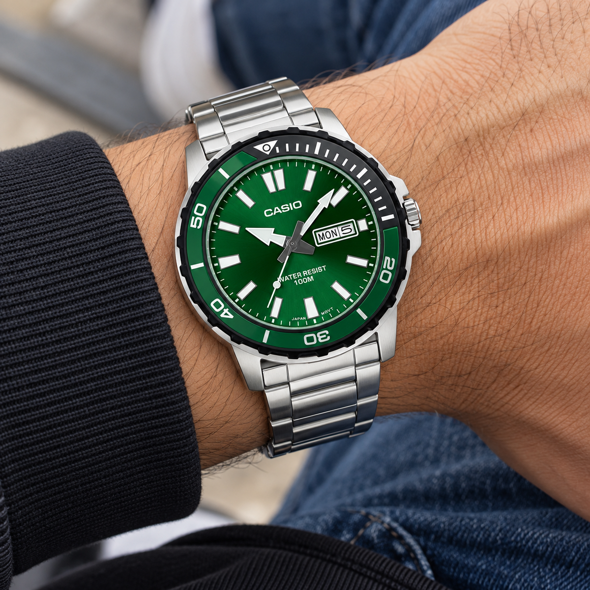 Reloj Casio Caballero MTD- 125D-3AVDF✅