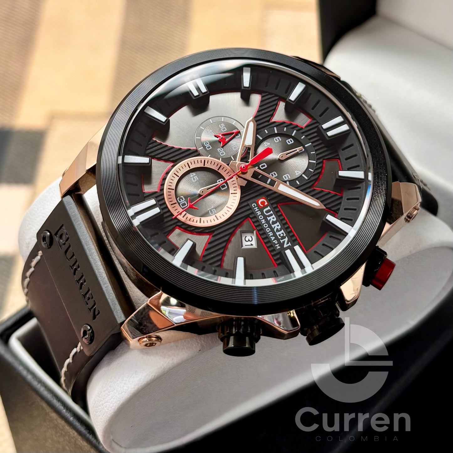 Reloj de Hombre Curren 8346+ Esfero Curren+ Bolsa de Regalo