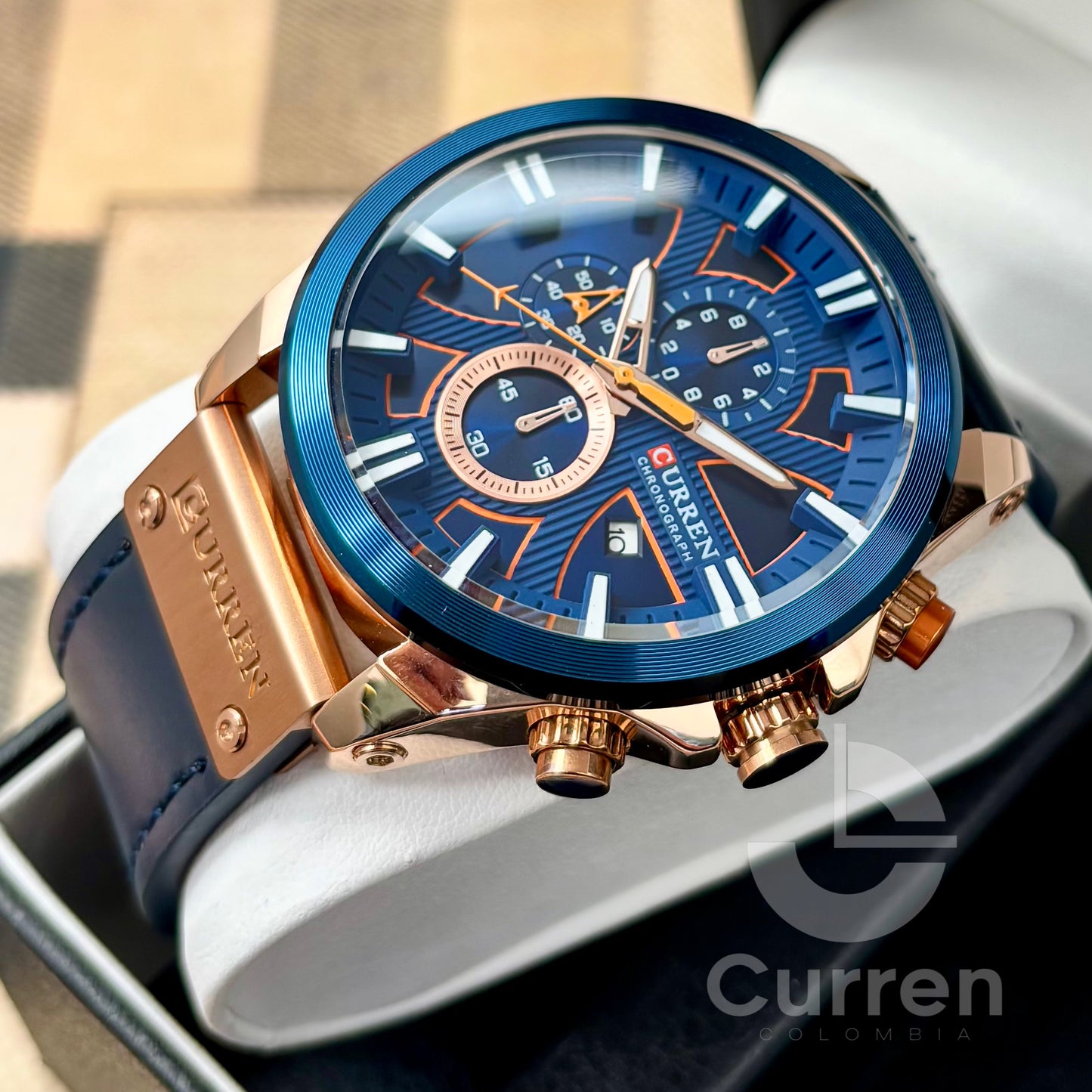 Reloj de Hombre Curren 8346+ Esfero Curren+ Bolsa de Regalo
