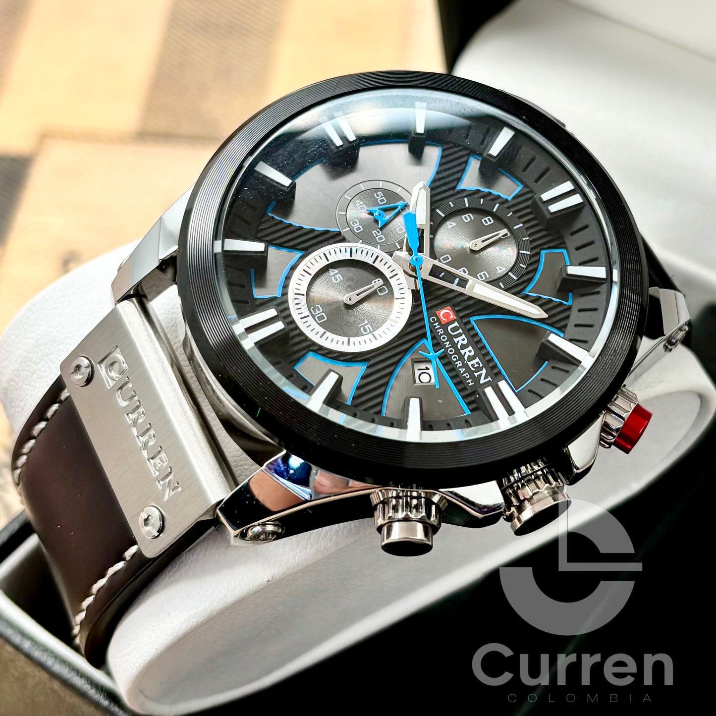 Reloj de Hombre Curren 8346+ Esfero Curren+ Bolsa de Regalo