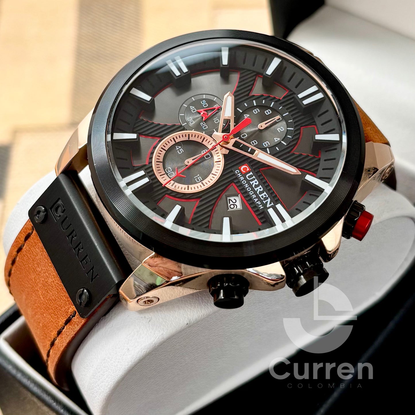 Reloj de Hombre Curren 8346+ Esfero Curren+ Bolsa de Regalo