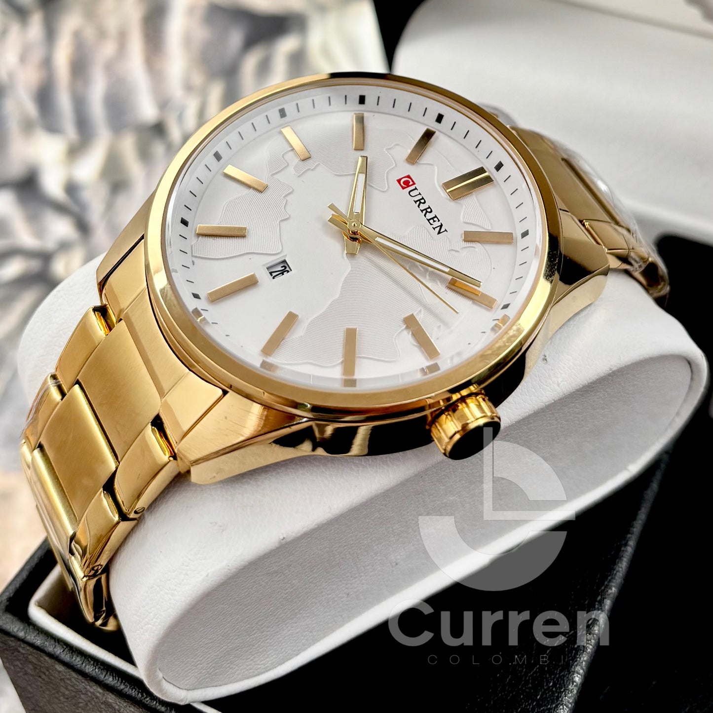 Reloj de Hombre Curren 8366 + Esfero Curren+ Bolsa de Regalo