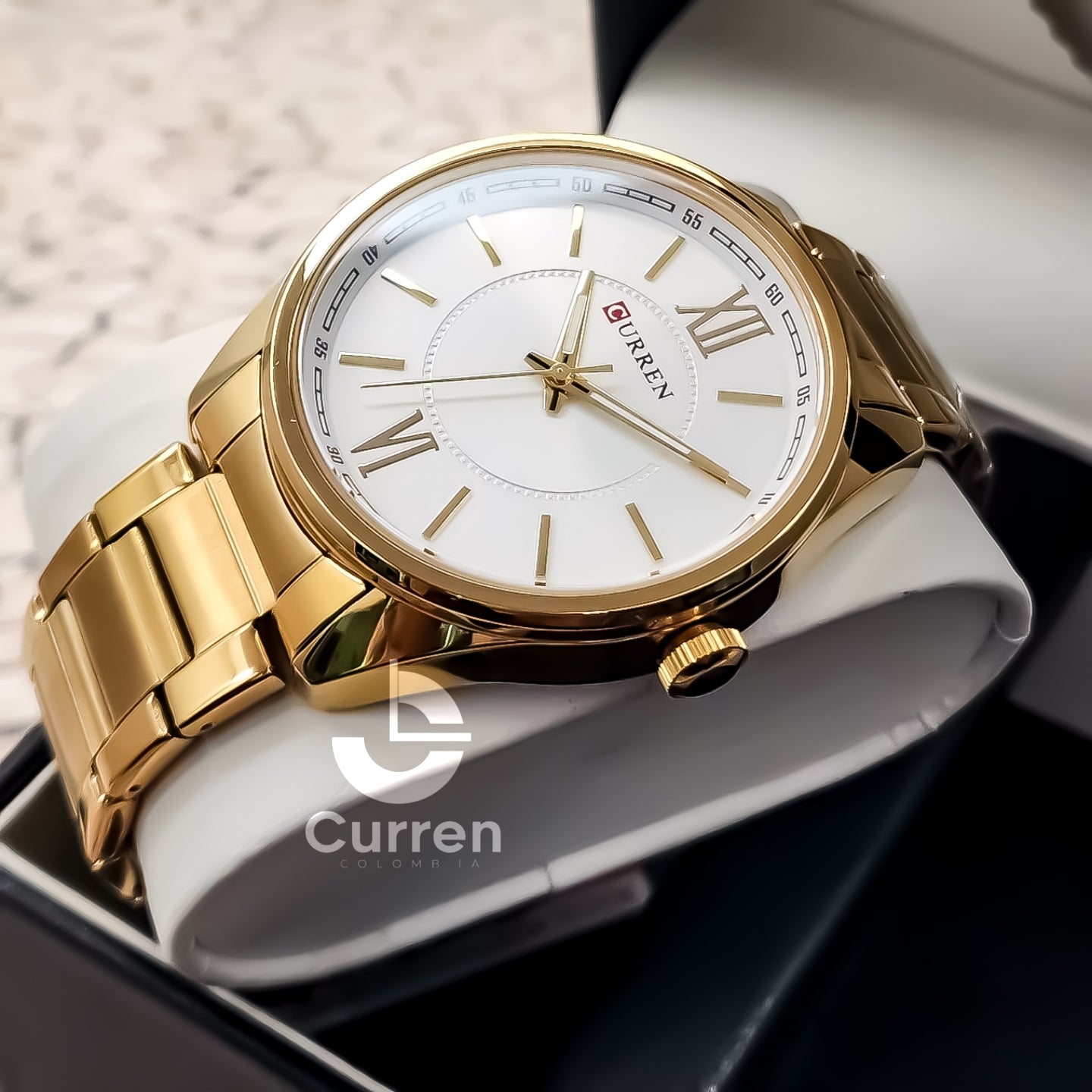 Reloj de Hombre Curren 8423 + Esfero Curren+ Bolsa de Regalo