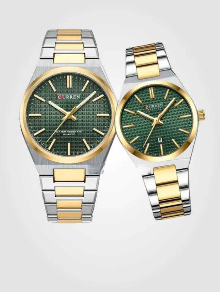 Reloj Parejas Curren 8439 + Esfero Curren+ Bolsa de Regalo