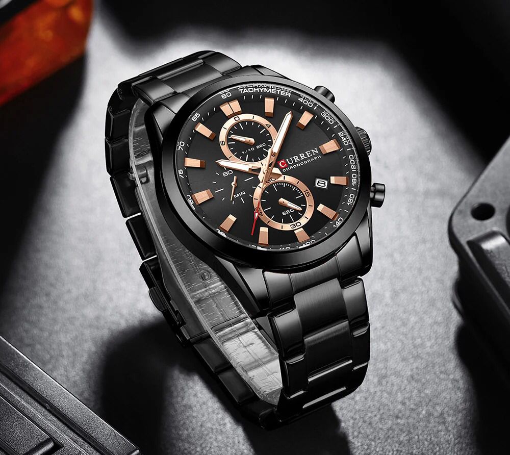 Reloj de Hombre Curren 8445 + Esfero Curren+ Bolsa de Regalo