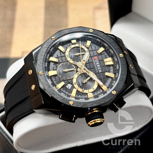 Reloj Curren hombre 8464+ Esfero Curren+ Bolsa de Regalo