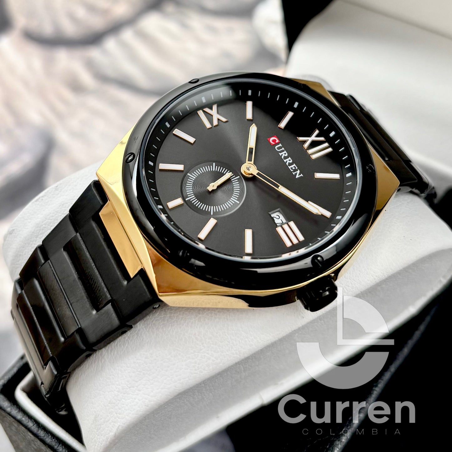 Reloj de Hombre Curren 8471 + Esfero Curren+ Bolsa de Regalo