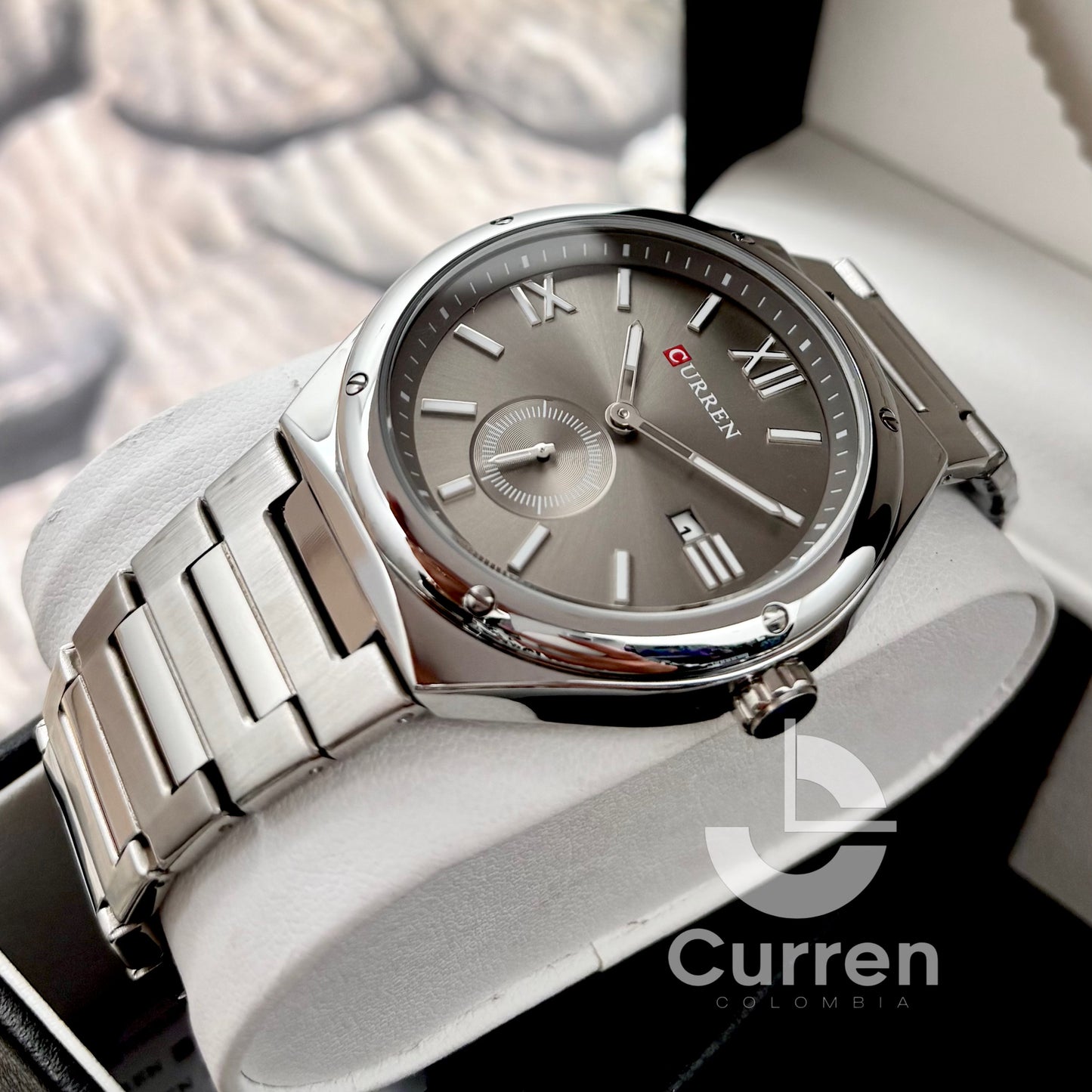 Reloj de Hombre Curren 8471 + Esfero Curren+ Bolsa de Regalo