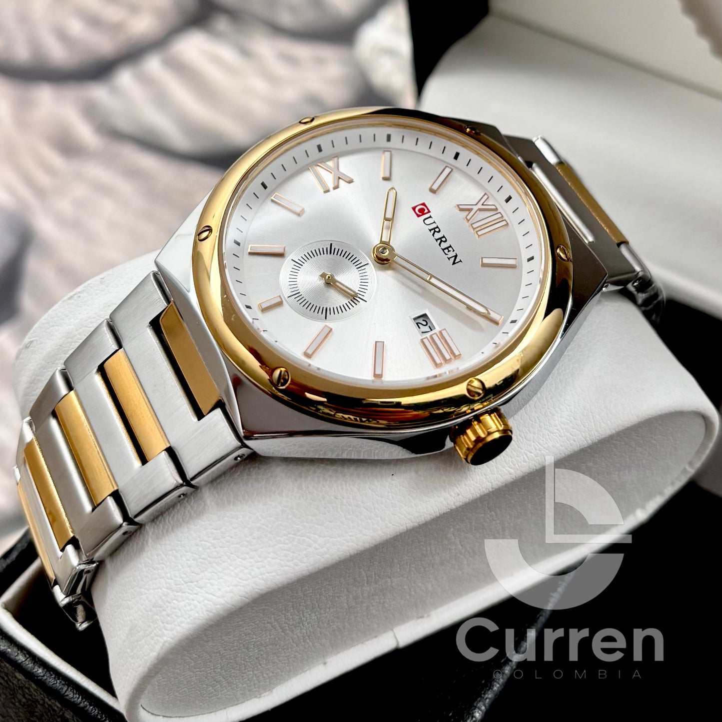 Reloj de Hombre Curren 8471 + Esfero Curren+ Bolsa de Regalo
