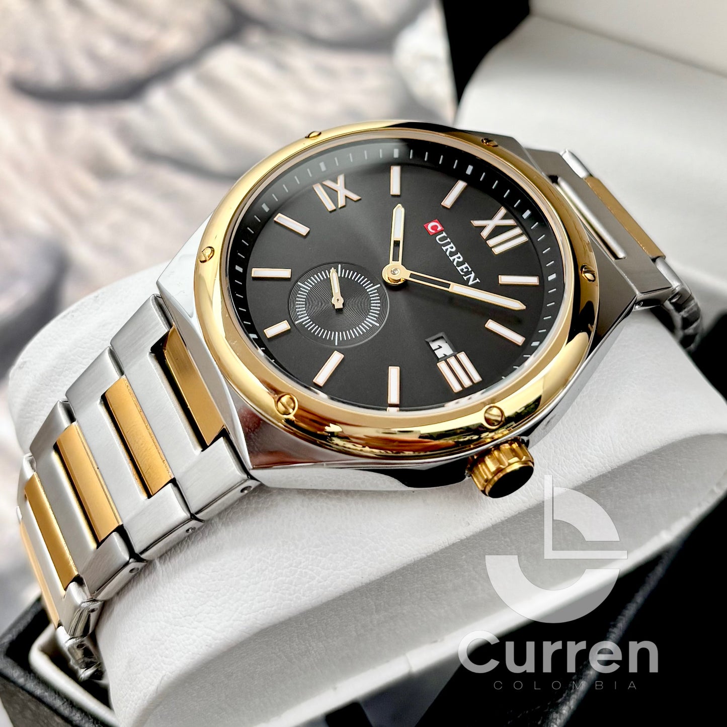 Reloj de Hombre Curren 8471 + Esfero Curren+ Bolsa de Regalo