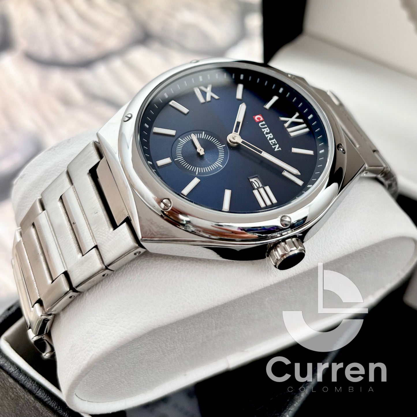 Reloj de Hombre Curren 8471 + Esfero Curren+ Bolsa de Regalo