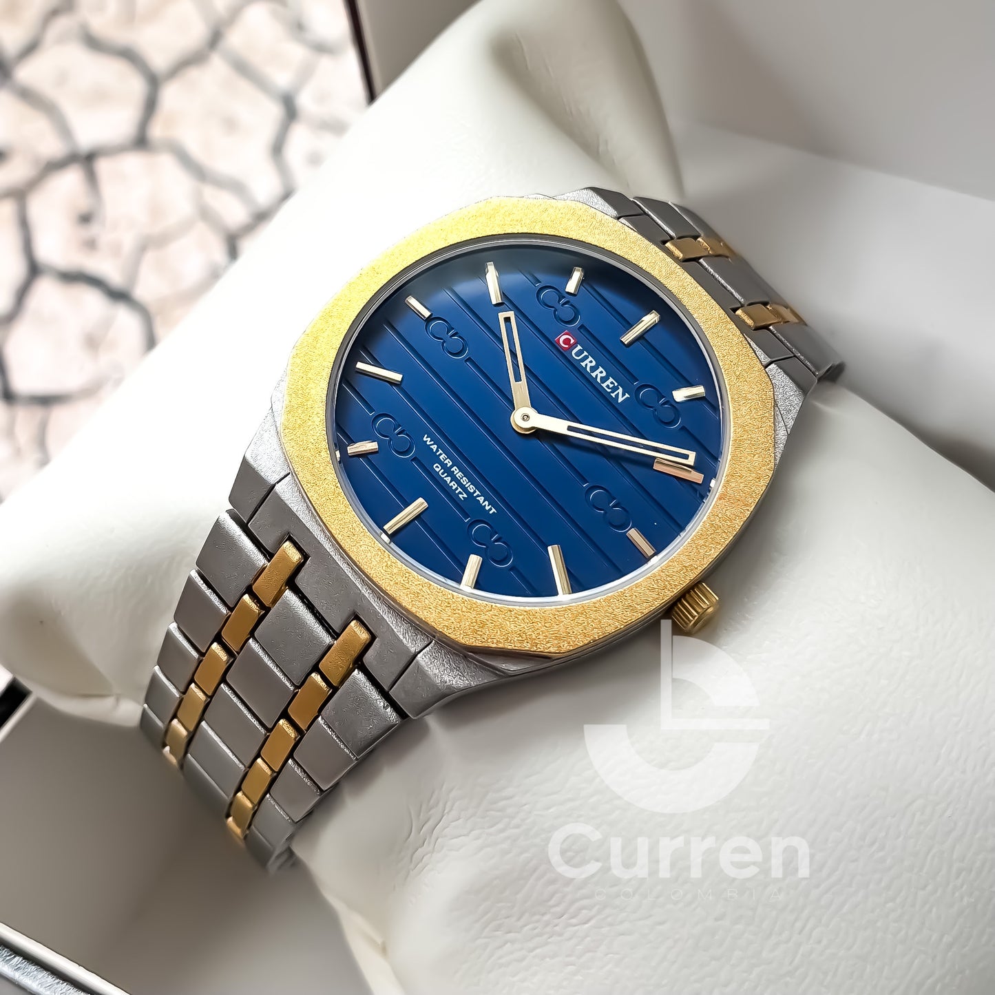 Reloj de Hombre Curren 8444 + Esfero Curren+ Bolsa de Regalo