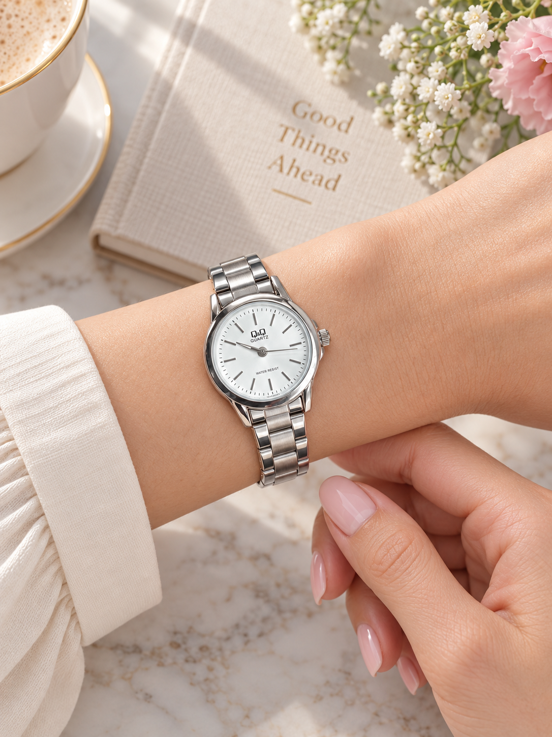 Reloj Q&Q Para Mujer Q08A-003PY!