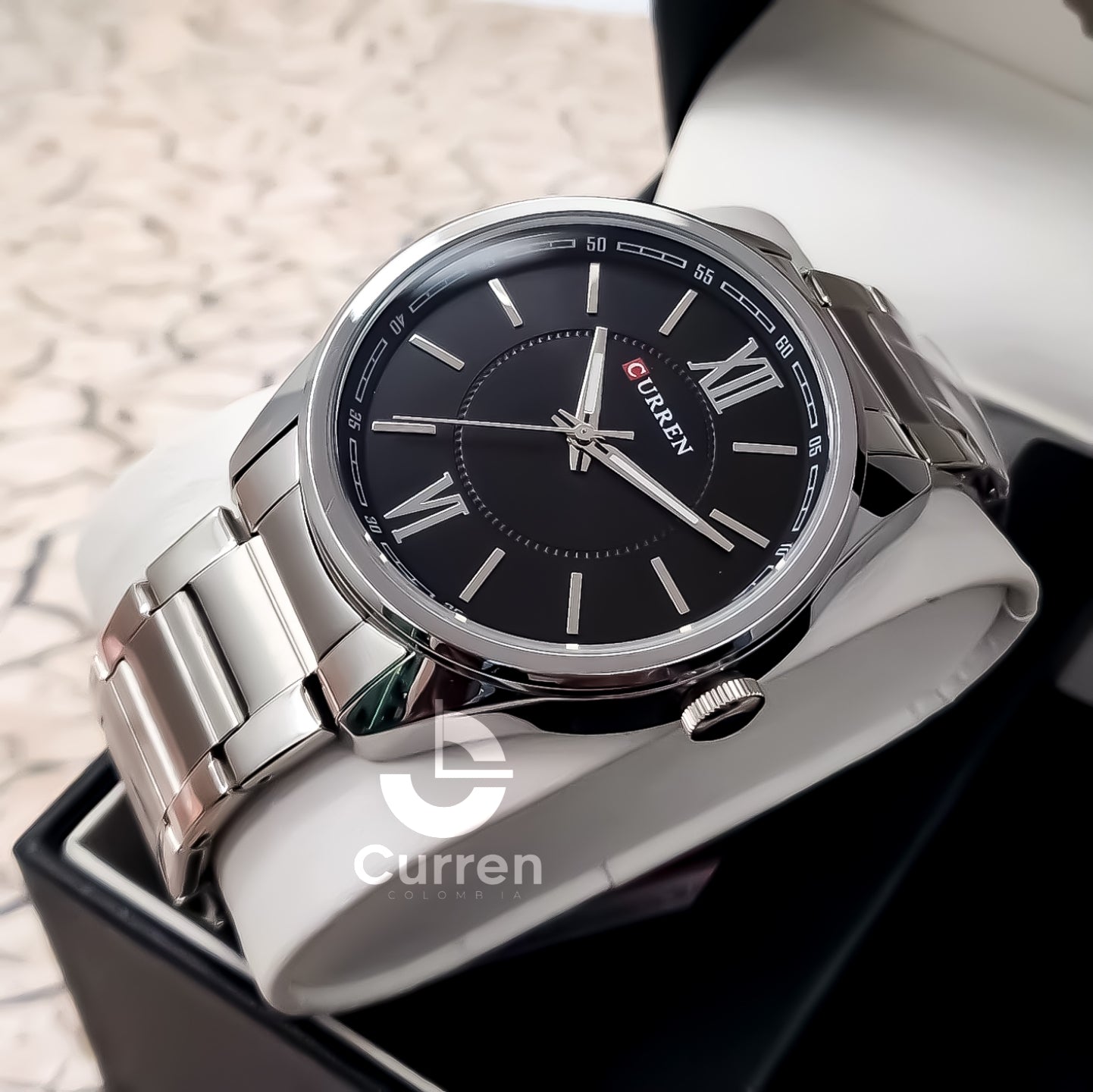 Reloj de Hombre Curren 8423 + Esfero Curren+ Bolsa de Regalo