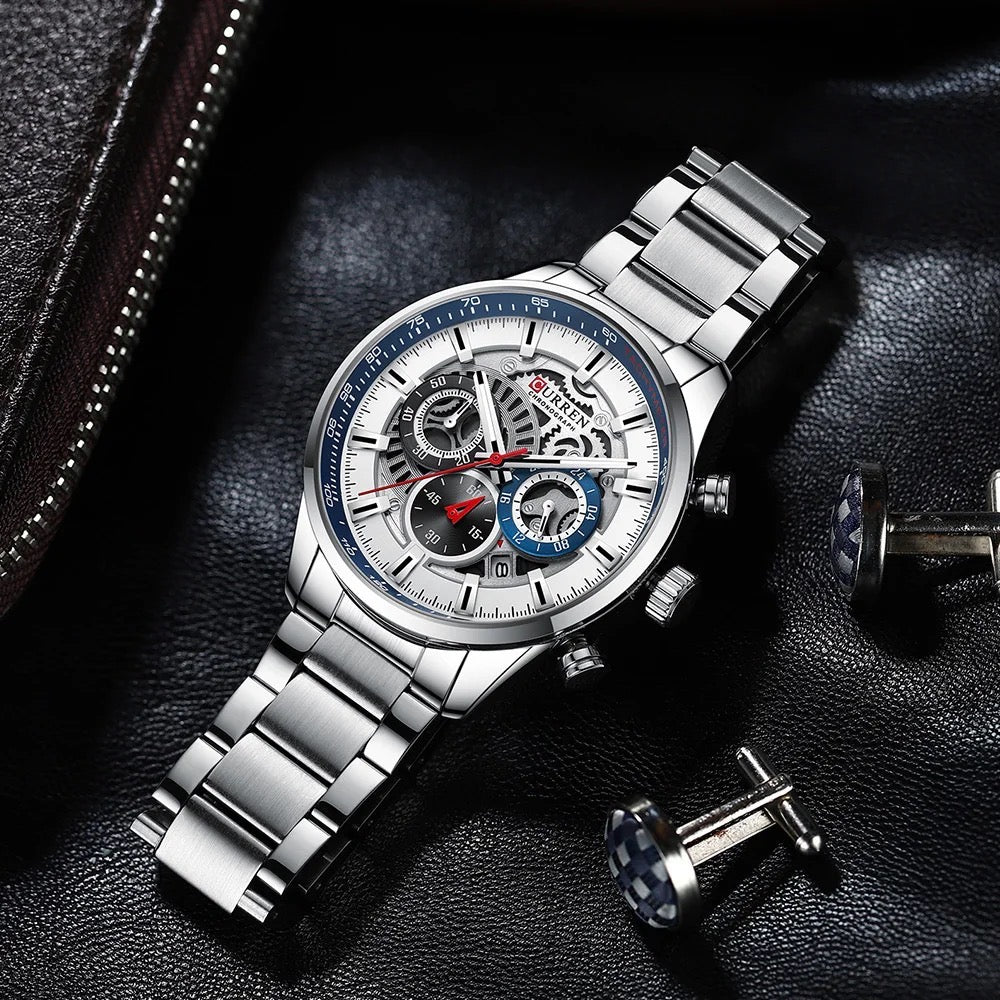 Reloj de Hombre Curren 8391 + Esfero Curren+ Bolsa de Regalo