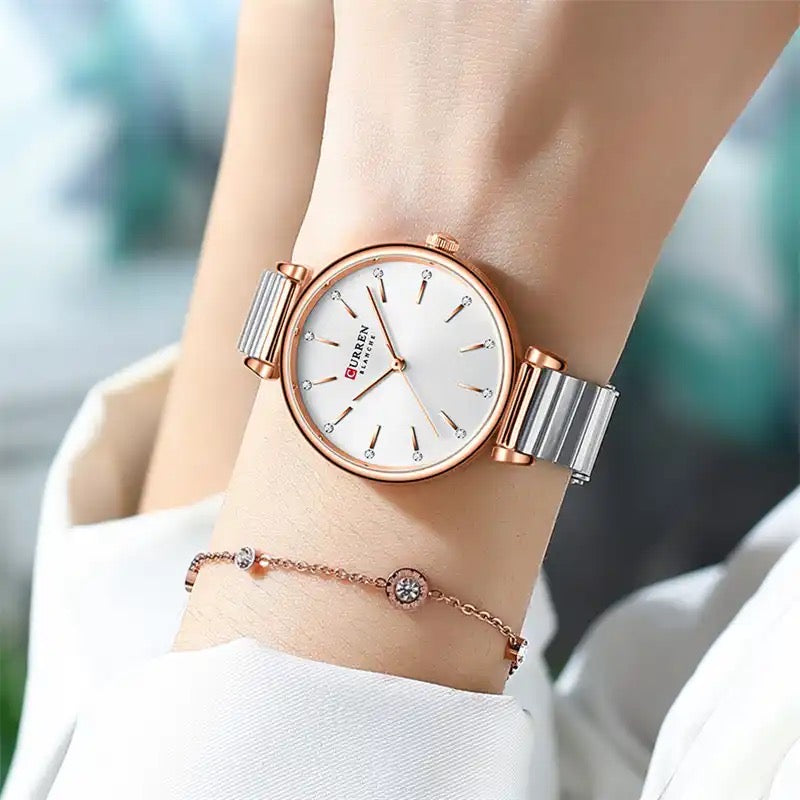 Reloj de Dama Curren 9081+ Esfero Curren+ Bolsa de Regalo