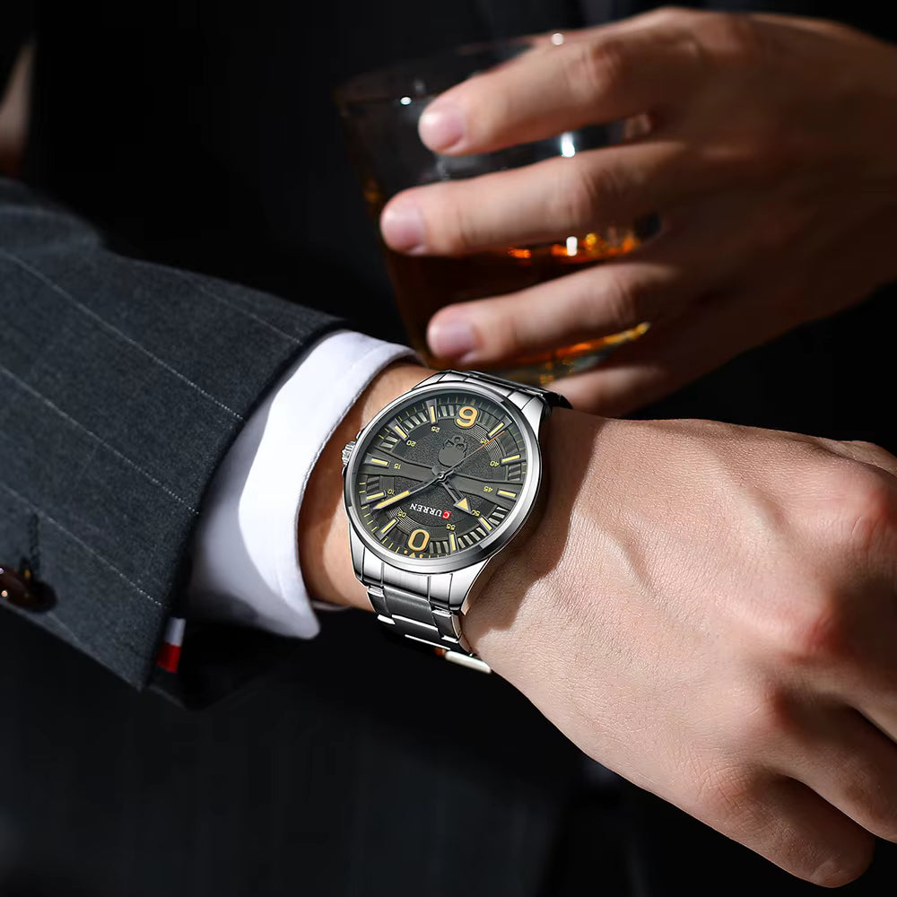 Reloj de Hombre Curren 8389+ Esfero Curren+ Bolsa de Regalo