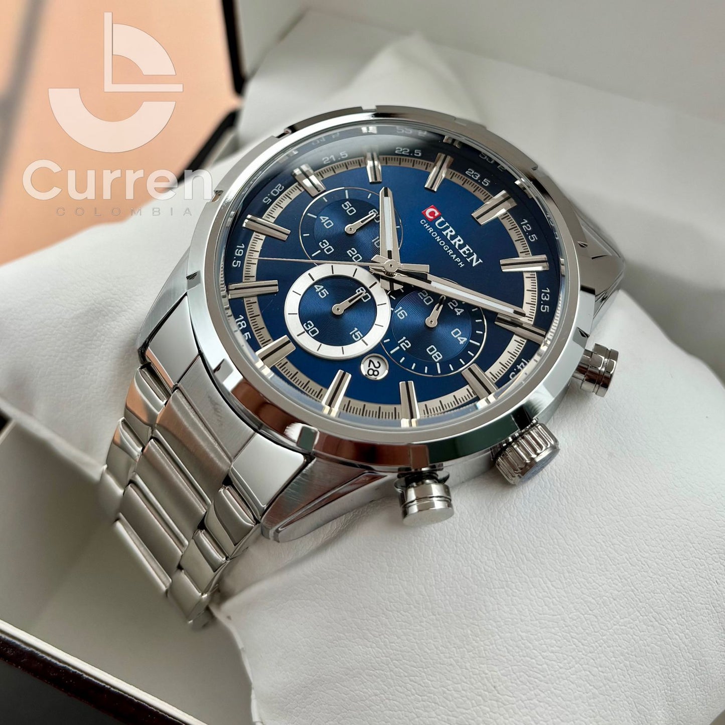 Reloj de Hombre Curren 8355 + Esfero Curren+ Bolsa de Regalo