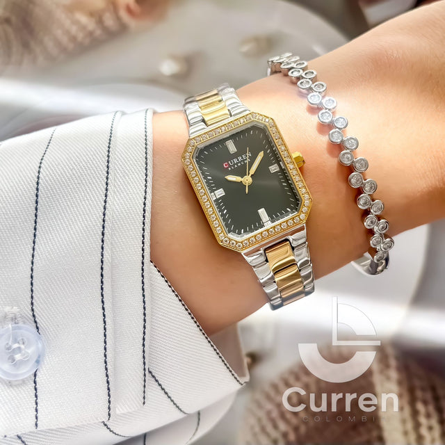 Reloj de Dama Curren 9102 + Esfero Curren+ Bolsa de Regalo