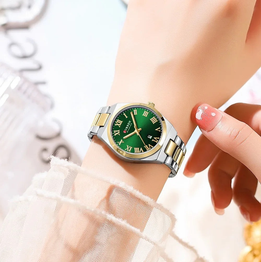 Reloj de Dama Curren 9095+ Esfero Curren+ Bolsa de Regalo