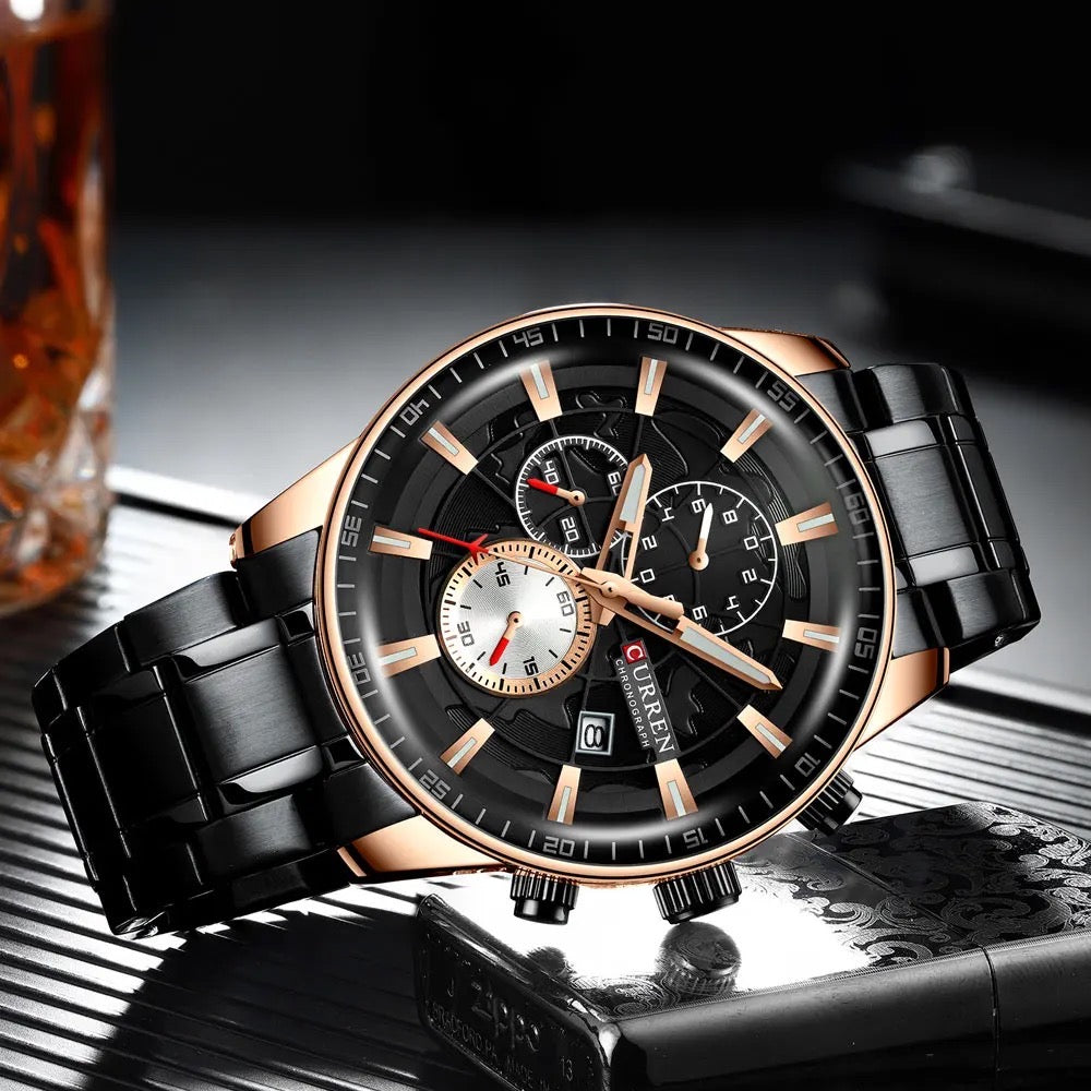 Reloj de Hombre Curren 8362 + Esfero Curren+ Bolsa de Regalo