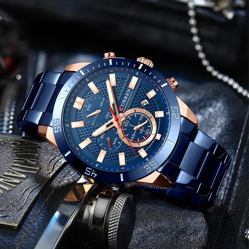 Reloj de Hombre Curren 8417+ Esfero Curren+ Bolsa de Regalo