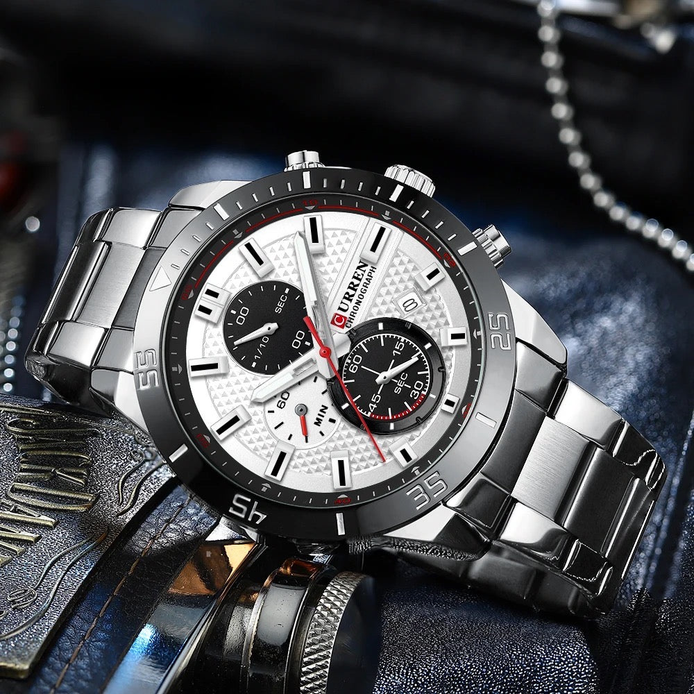 Reloj de Hombre Curren 8417+ Esfero Curren+ Bolsa de Regalo