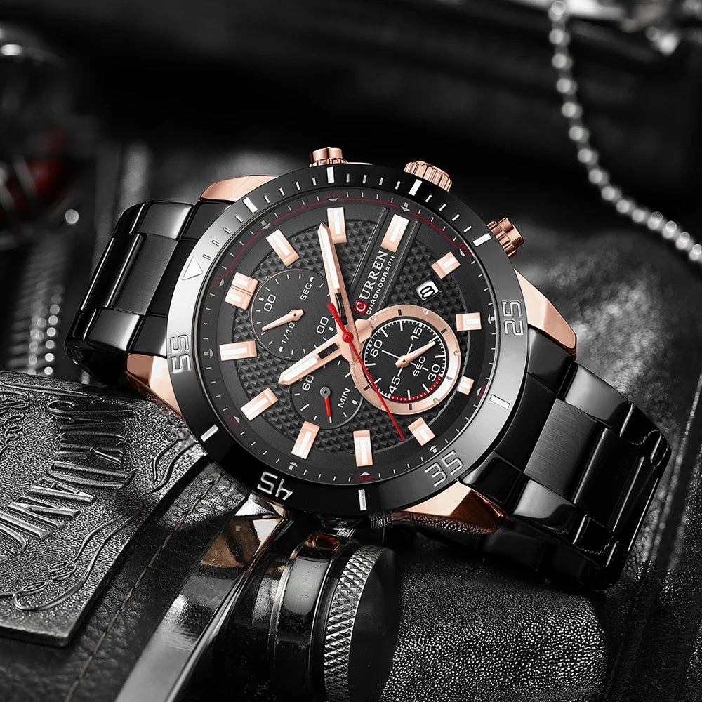 Reloj de Hombre Curren 8417+ Esfero Curren+ Bolsa de Regalo