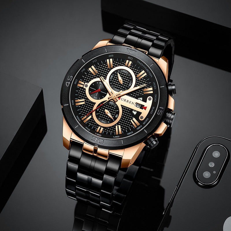 Reloj de Hombre Curren 8337+ Esfero Curren+ Bolsa de Regalo