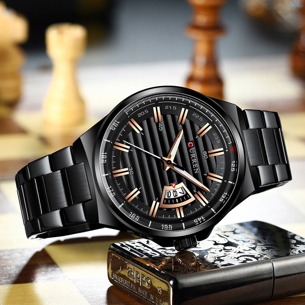 Reloj de Hombre Curren 8375 + Esfero Curren+ Bolsa de Regalo
