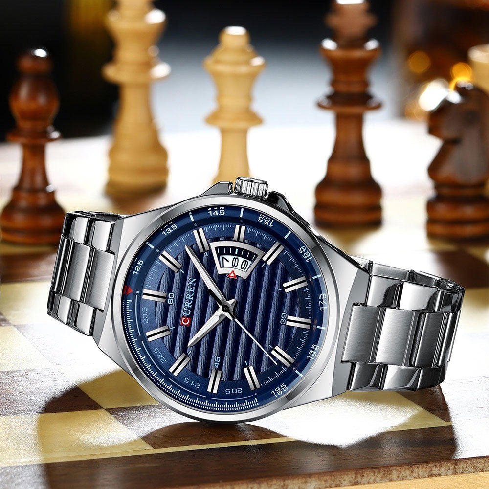Reloj de Hombre Curren 8375 + Esfero Curren+ Bolsa de Regalo