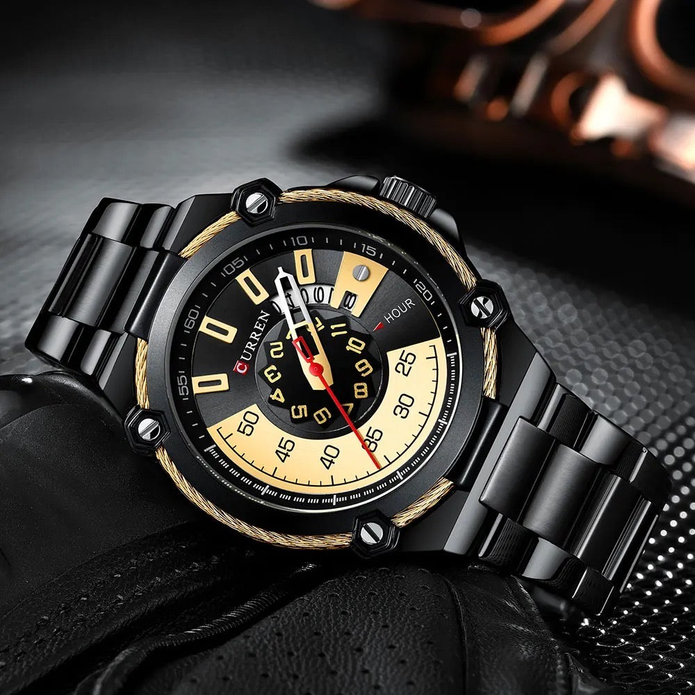 Reloj de Hombre Curren 8345+ Esfero Curren+ Bolsa de Regalo