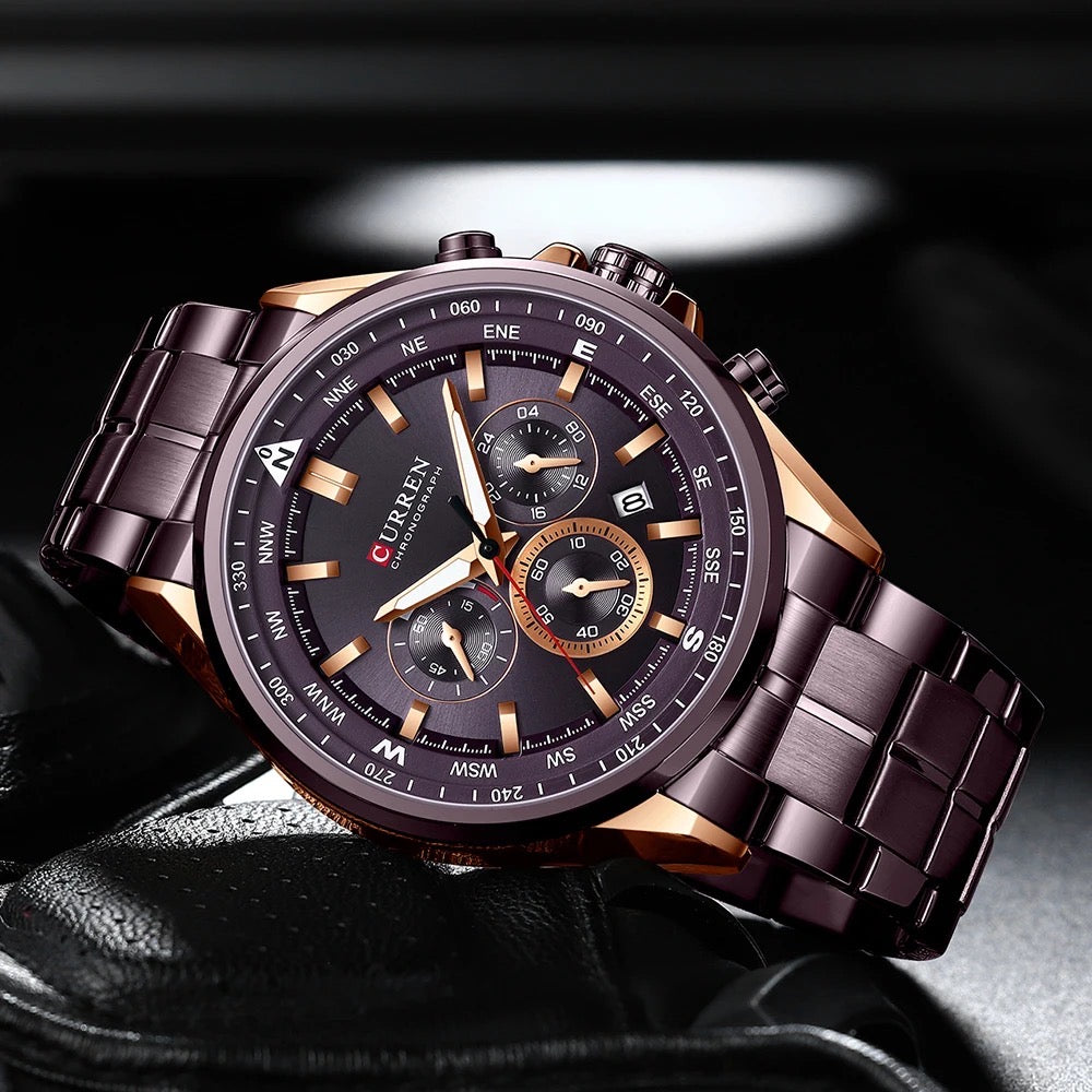 Reloj de Hombre Curren 8399+ Esfero Curren+ Bolsa de Regalo