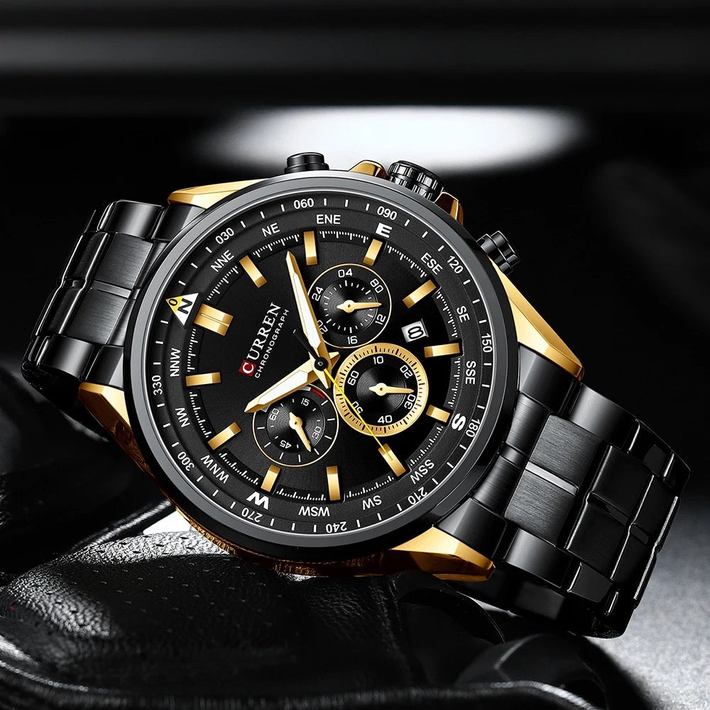Reloj de Hombre Curren 8399+ Esfero Curren+ Bolsa de Regalo
