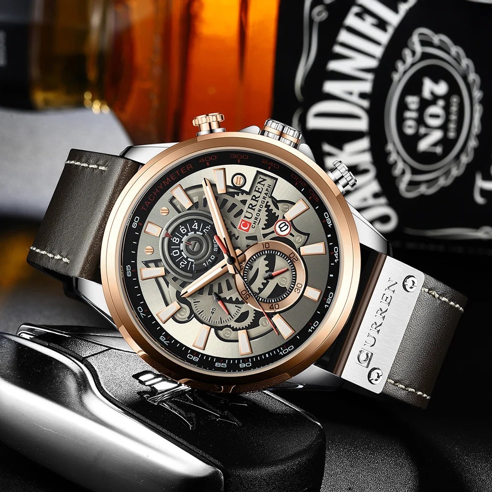 Reloj de Hombre Curren 8380+ Esfero Curren+ Bolsa de Regalo
