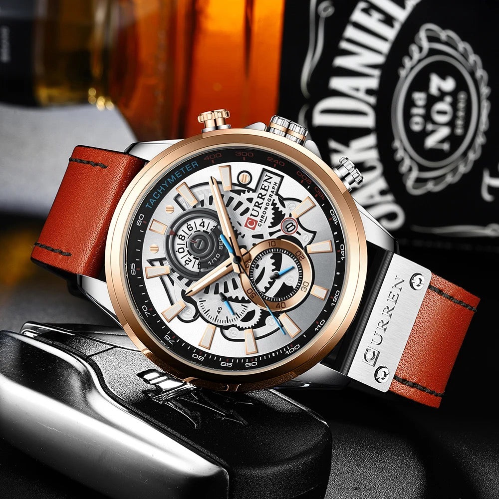 Reloj de Hombre Curren 8380+ Esfero Curren+ Bolsa de Regalo