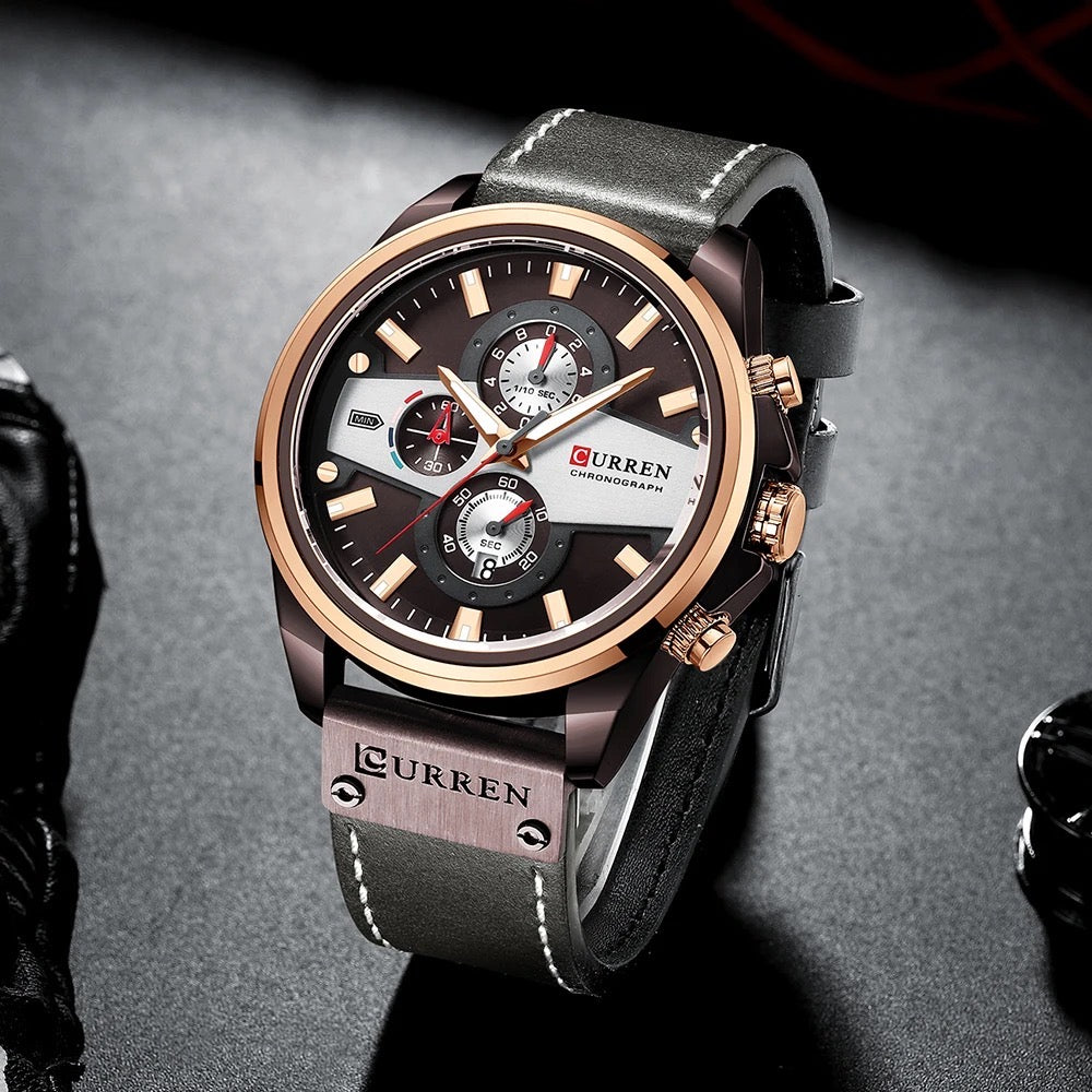 Reloj de Hombre Curren 8394+ Esfero Curren+ Bolsa de Regalo