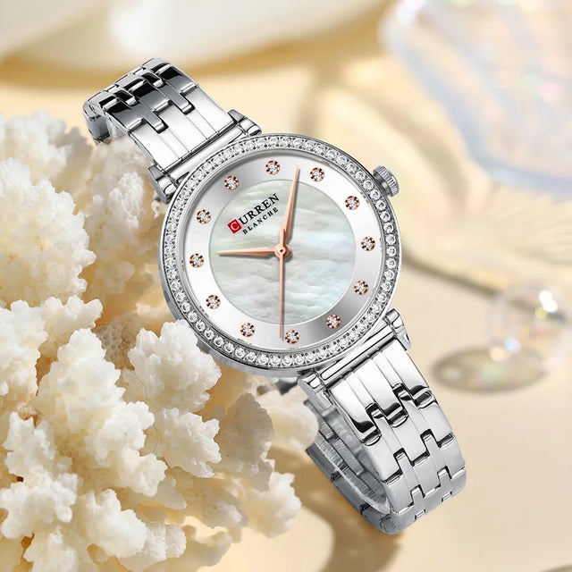 Reloj de Dama Curren 9087 + Esfero Curren+ Bolsa de Regalo