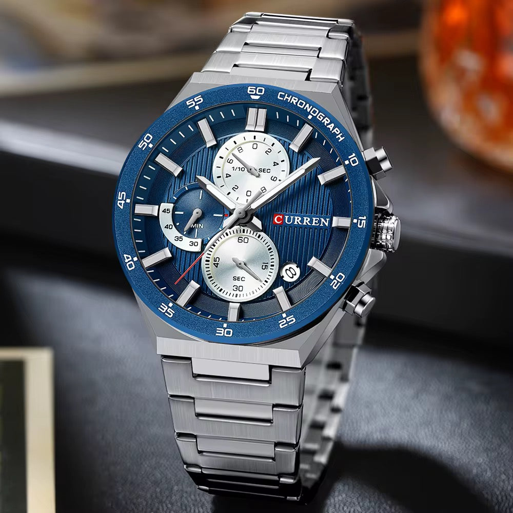 Reloj de Hombre Curren 8481+ Esfero Curren+ Bolsa de Regalo
