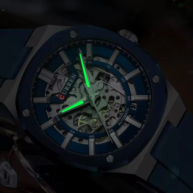 Reloj Automático de Hombre Curren 8485+ Esfero Curren+ Bolsa de Regalo