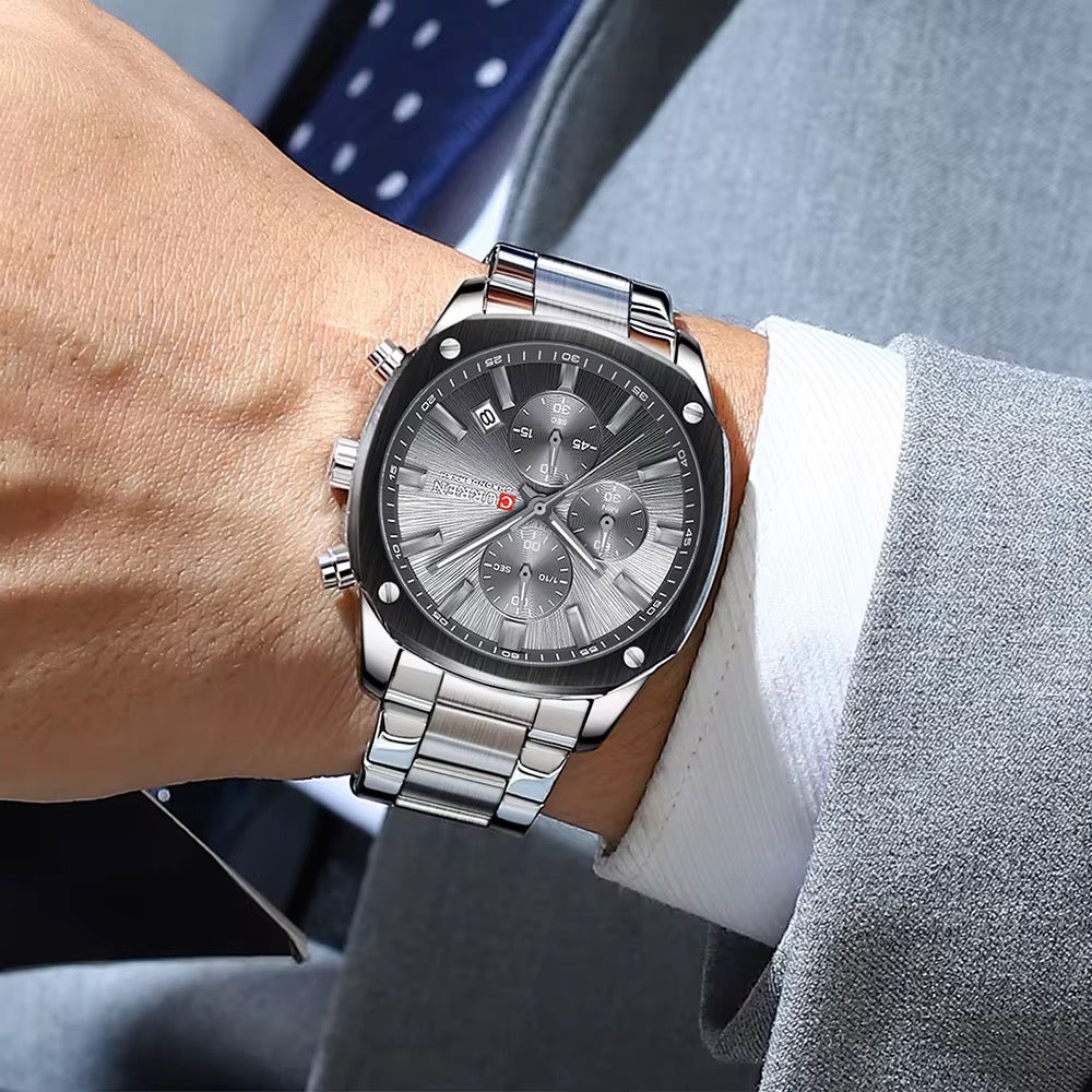 Reloj de Hombre Curren 8490+ Esfero Curren+ Bolsa de Regalo