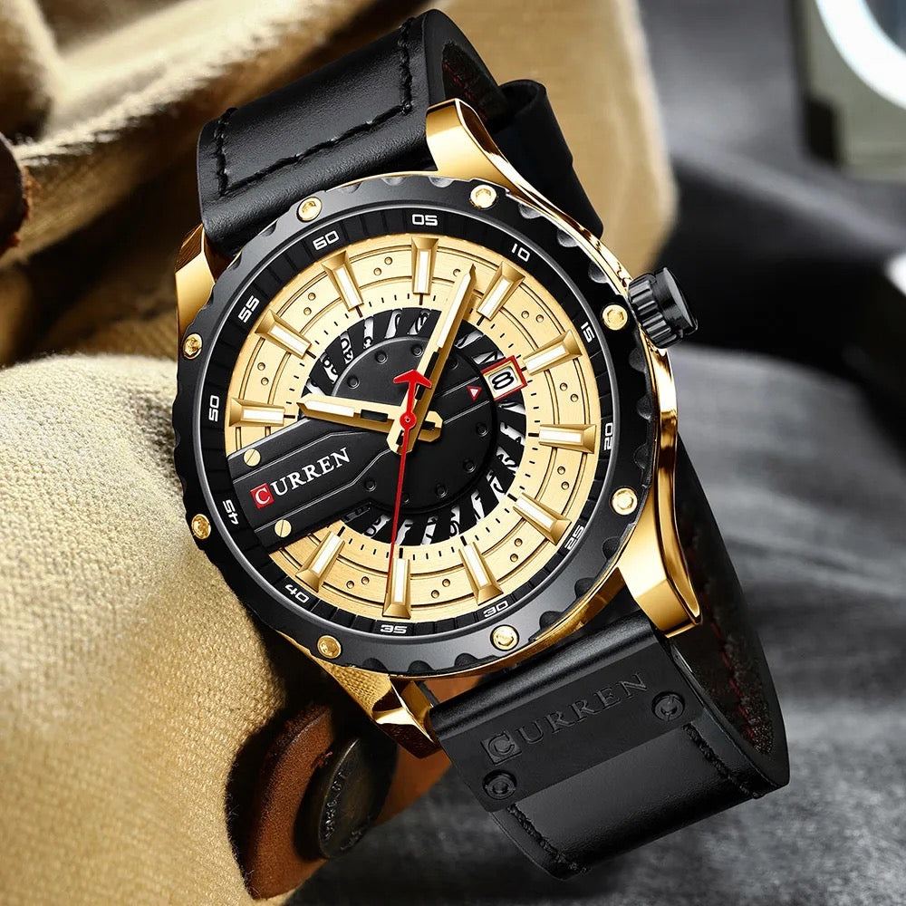 Reloj de Hombre Curren 8374 + Esfero Curren+ Bolsa de Regalo